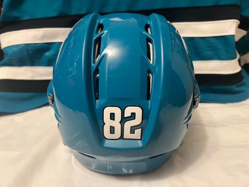 San Jose Sharks Teal CCM Tacks 910 Helmet M SidelineSwap