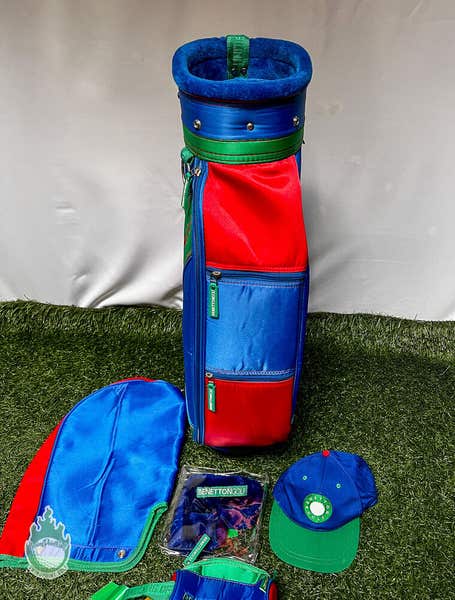 Used Benetton Golf United Colors Of Benetton Bag, Hat, Cover And