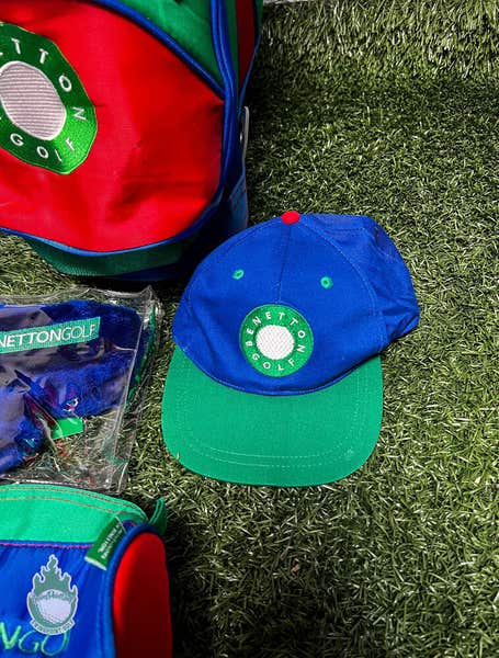 Used Benetton Golf United Colors Of Benetton Bag, Hat, Cover And
