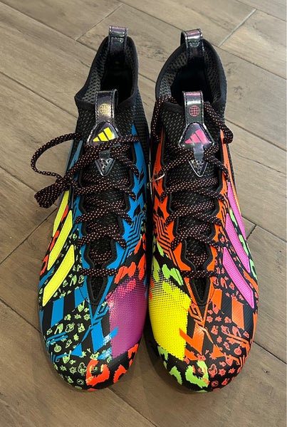 Size 13 Men’s Adidas Freak 23 7V7 Mismatch Football Cleats Blue Orange