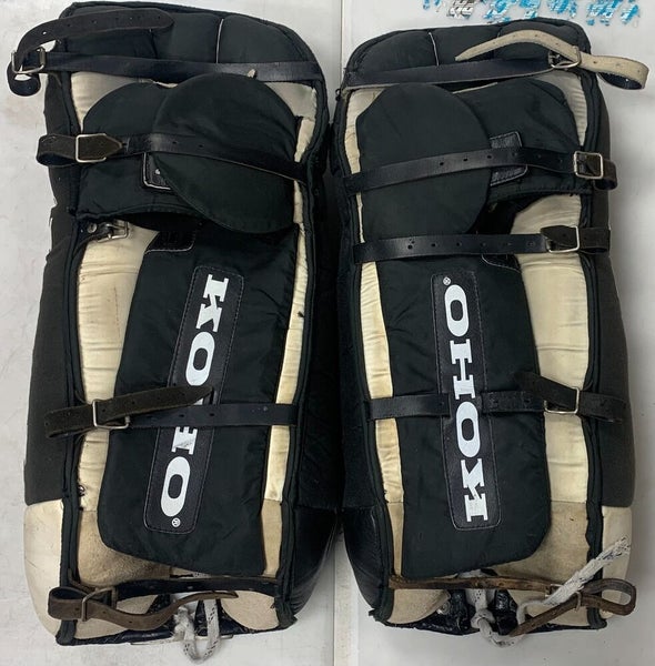 Vintage KOHO 460 senior goalie pads 30" leather 460SR SR ice leg goal pillows