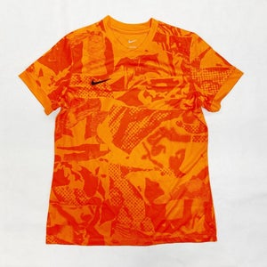 Nike Dri-FIT Digital Short Sleeve Soccer Futbol Jersey Women's M Orange FZ9334