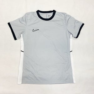 Nike Dri-FIT Short Sleeve Soccer Futbol Jersey Women's Medium Grey Black FZ9756