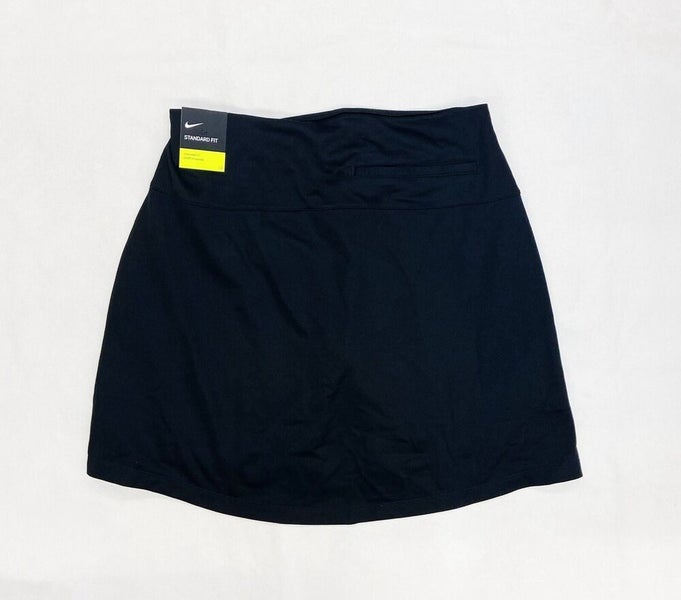 Nike Dry Victory Golf Skort Women's Small Black Skirt BV0253 Pockets