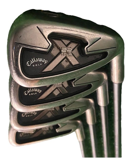 Callaway X-22 Tour Iron Set 7-PW RH Men's Matrix 74 Senior Graphite New Grips