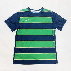 Nike US Short Sleeve Digital 24 Soccer Jersey Women's M Navy Green Stripe DR2730