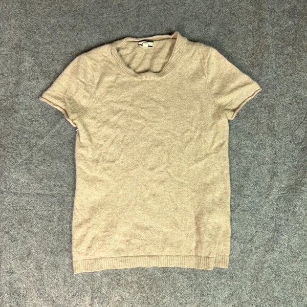 J Crew Womens Sweater Small Beige Cashmere Soft Cozy Career Capsule Minimalist
