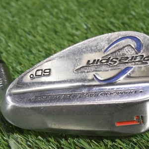 PURE SPIN DW GOLF DIAMOND FACE 60 LOB WEDGE TRUE TEMPER WEDGE FLEX STEEL SHAFT