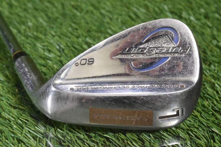 PURE SPIN DIAMOND FACE 60 LOB WEDGE WEDGE FLEX STEEL SHAFT ~ L@@K!!