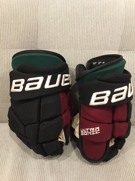 13” Bauer Arizona Coyotes Kachina Supreme Ultrasonic Pro Stock Hockey Gloves