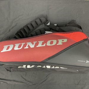 Dunlop 2024 CX Performance 8 Pack Tennis Bag, Black/Red