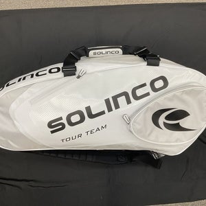 Solinco 15-Pack Tour Team Tennis Racquet Bag, Whiteout. NEW
