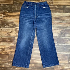 Vintage 1980s Orange Tab Levis 544 Jeans Womens Size 14 Flare Bell Bottom Hippie