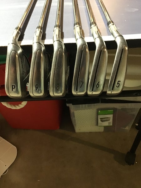 Used Men's TaylorMade M6 Right Handed Iron Set Regular Flex 6 Pieces Steel Shaft