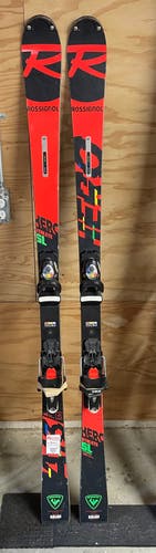 Used Racing 165 cm Rossignol FIS Hero Athlete SL Skis With Bindings Max Din 15