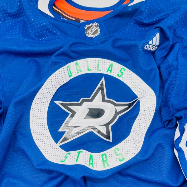 New Dallas Stars MIC Adidas Practice Hockey Jersey-Blue-56
