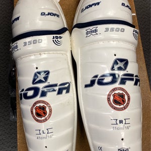 Jofa 3500 Used Senior Shin Pads guard 16" 16 inch SR SG3500
