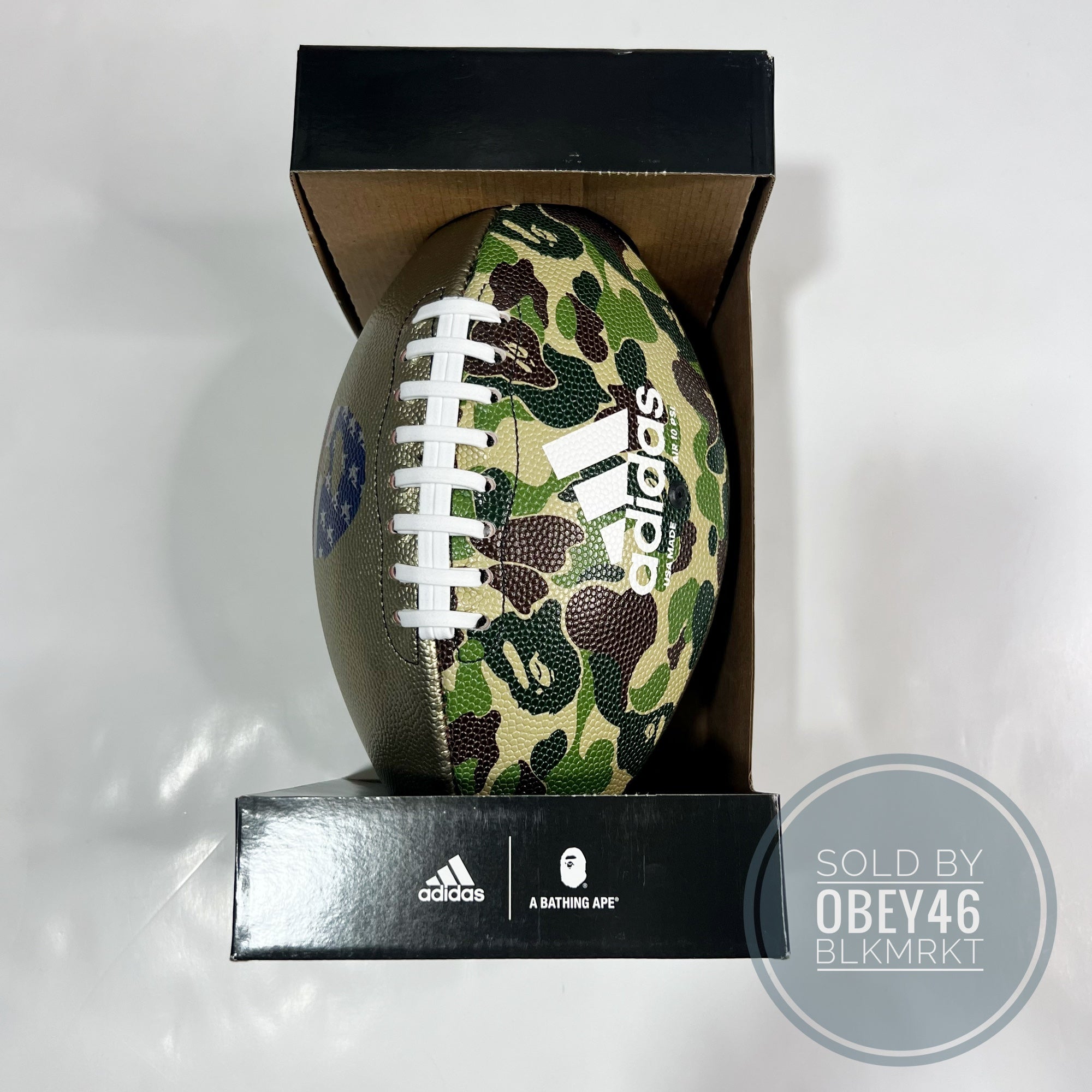 Adidas BAPE Rifle Football Green Camo SS23 CL5412 | SidelineSwap