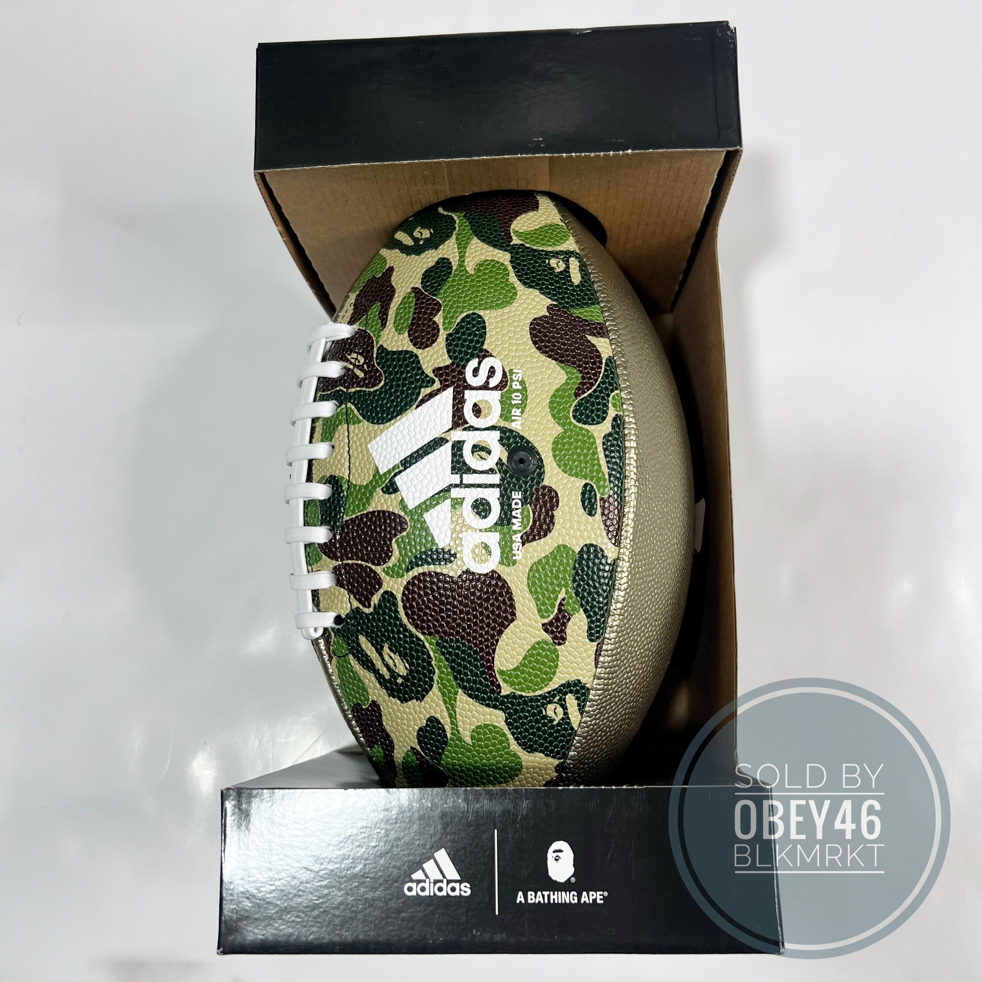 Adidas BAPE Rifle Football Green Camo SS23 CL5412 | SidelineSwap
