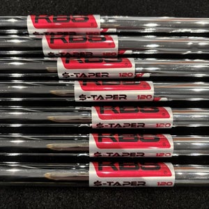 NEW KBS $-Taper Lite 5-P, G Stiff Iron Shaft Set PULLS 120 Grams .355 Tapered