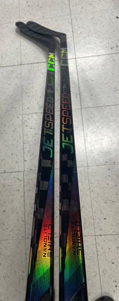 New! 2 Pack! 2 x 75 Flex P29 Left Hand JetSpeed FT7 Pro “Chrome” Hockey Sticks