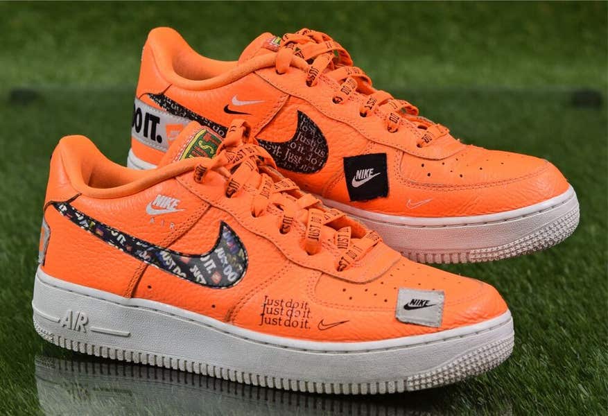 nike just do it orange shoes
