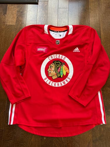 Red Used Size 56 Adidas Jersey Chicago Blackhawks