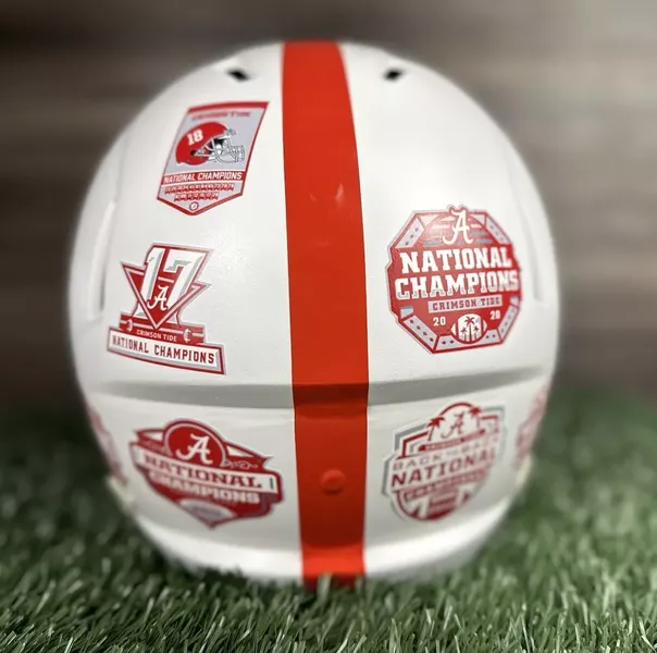 Alabama Crimson Tide national champs Football Helmet Full Size Adult Custom