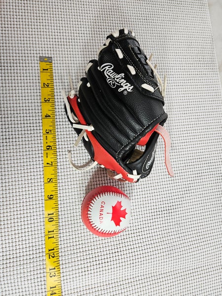 Used Rawlings Baseball Glove 8.5" plus a ball