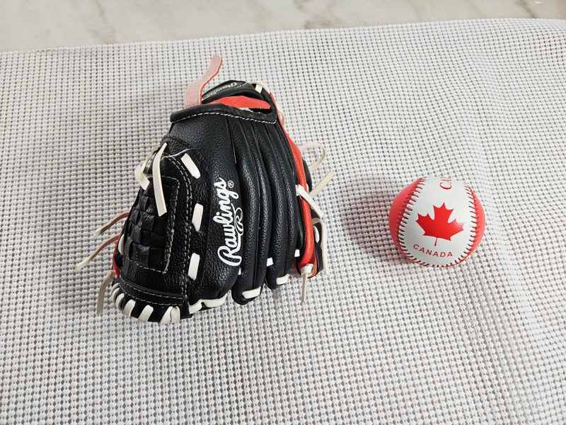 Used Rawlings Baseball Glove 8.5" plus a ball