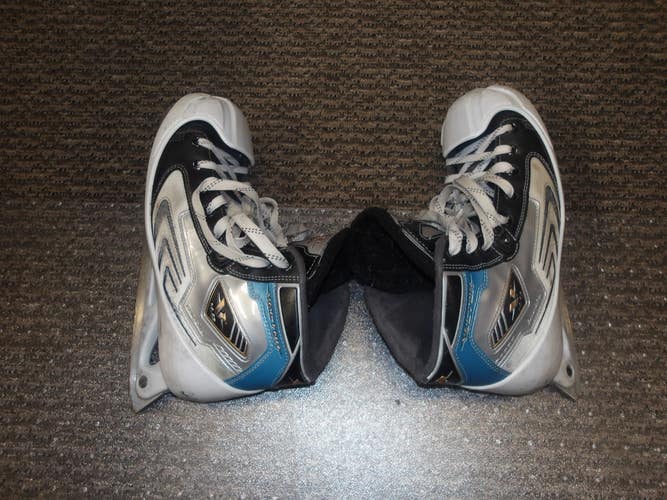 Used Senior CCM Vector 4.0 Hockey Goalie Skates Regular Width 10