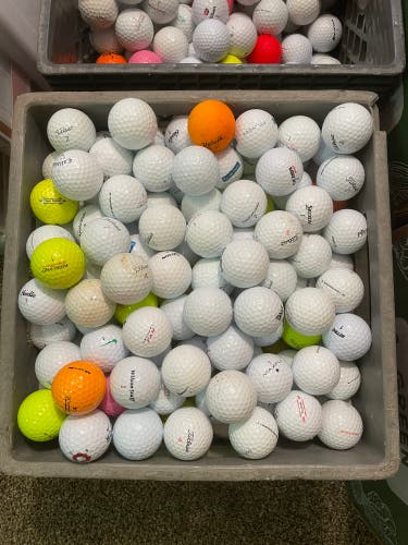 100 Practice Golf Balls / Range Balls / Hit Away Golf Balls - Various Brands