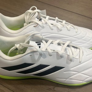 Size 10 Men’s Adidas Copa Pure.4 In Black Lucid Lemon Indoor Soccer Shoes