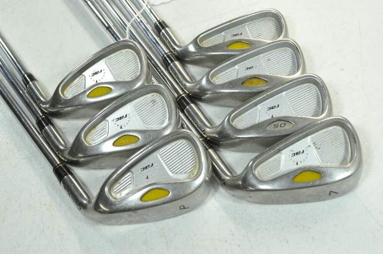 TaylorMade RAC OS 2005 4-PW Iron Set Right Stiff Flex Steel # 180608