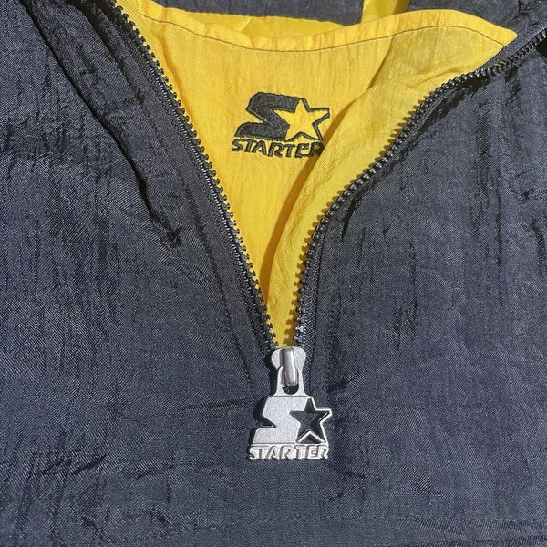 Vintage Pittsburgh Steelers Starter Puffer 1/2 Zip Jacket Size XL Classic Rare