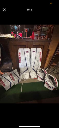 Used 35" Vaughn Regular Pro Stock SLR2 Pro Carbon Goalie Full Set