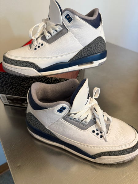 Y6 White New Air Jordan 3 Shoes