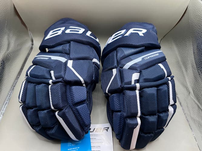New Bauer Supreme Mach Gloves 13" ***FREE SHIPPING TO US*** NAVY