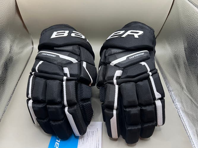 Bauer Supreme Mach Gloves 14" ***FREE SHIPPING TO US*** Black/white