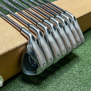 Used Left Handed Callaway Steelhead X-16 Irons 3-PW Uniflex Steel Golf Set
