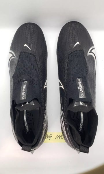 Nike Vapor Edge Elite 360 Men's Size 12 WIDE Black Football Cleats CV6317-001