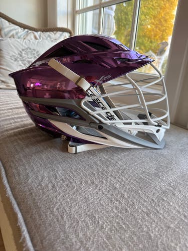 Purple chrome XRS adult helmet