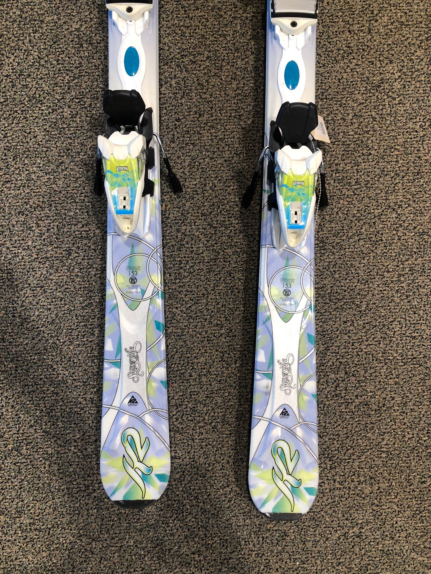 153 K2 SUPER FREE + MARKER スキー 153 K2 SUPERSTITIOUS + MARKER