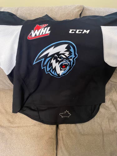 CCM goalie cut jersey, WHL issued.