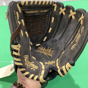 Brown Used Rawlings Highlight Series Right Hand Throw Baseball Glove 11"