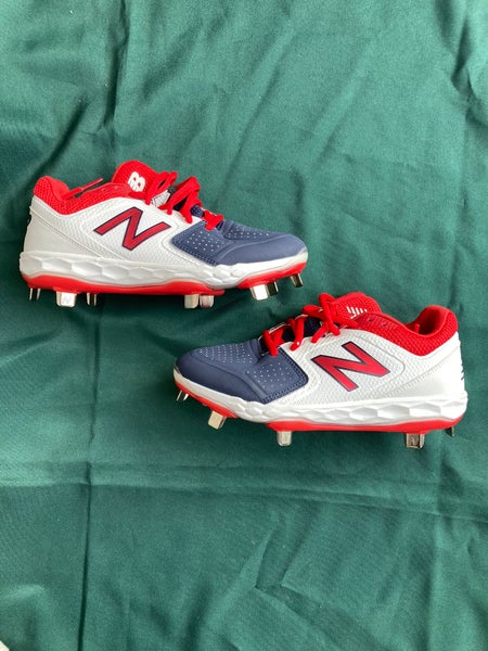 NEW Women's 5.5 New Balance USA THEMED Metal Softball Cleats