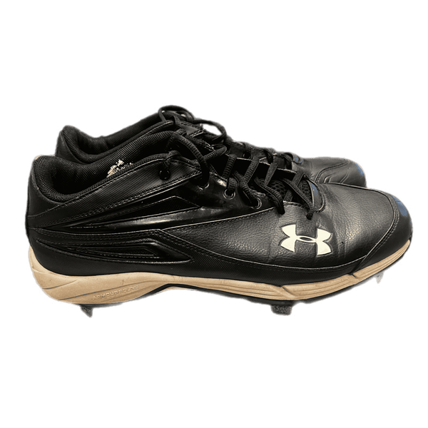 Used Under Armour 1206176-001 BB/SB Cleats Black Senior 11.5 11730-S000052269