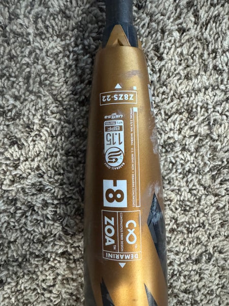 Used DeMarini USSSA Certified (-8) 22 oz 30" Zoa Bat