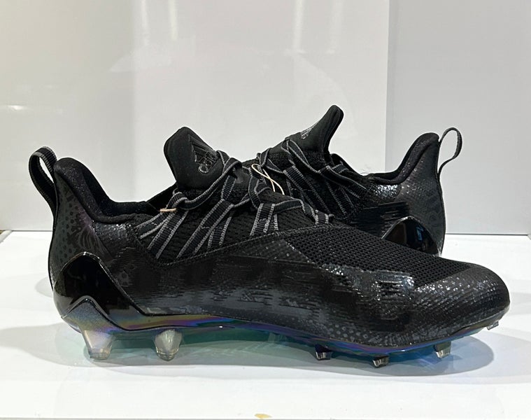 Adidas Adizero 11.0 Football Cleats Black Purple Size 10.5 Mens FZ1160 Comics