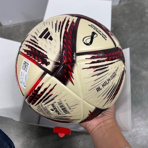 ADIDAS AL HILM MATCH BALL “R” QATAR 2022 FIFA WORLD CUP HG4777 sz 5